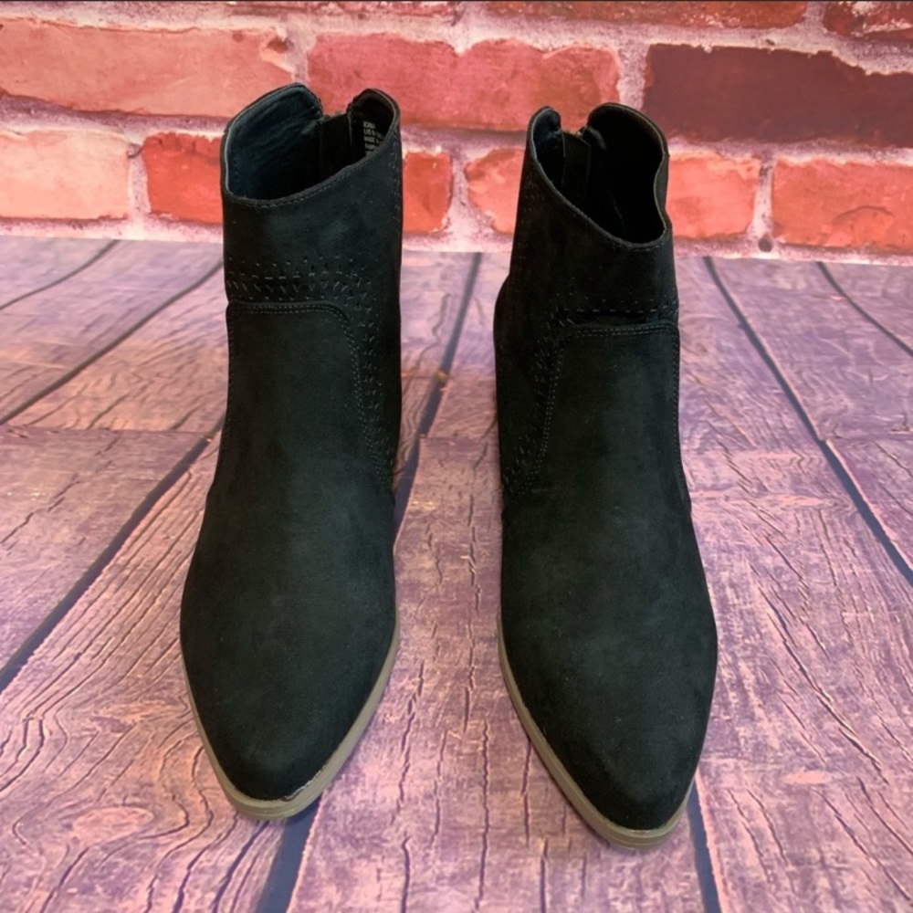 NIB JustFab IOMA Bootie Black Size 9